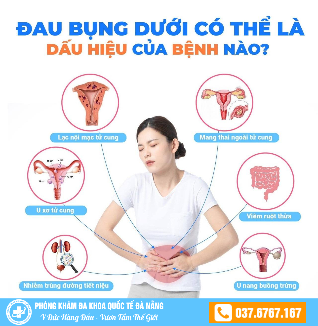 đau bụng dưới là bị bệnh gì