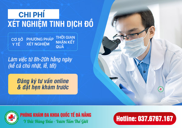 chi phí xét nghiệm tinh dịch đồ