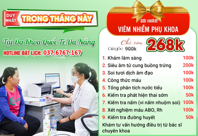 gói khám phụ khoa ưu đãi