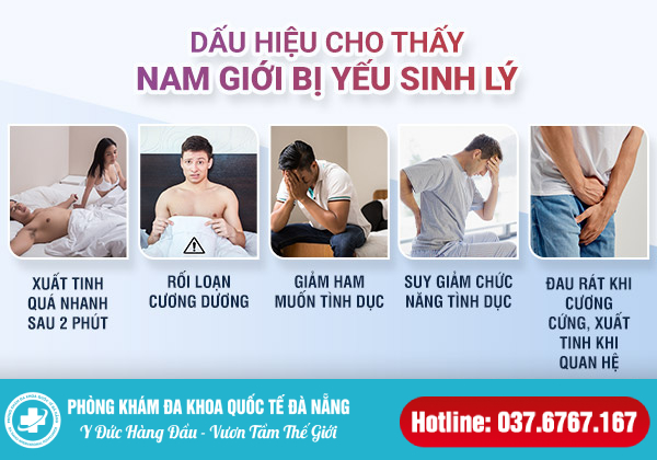 dấu hiệu yếu sinh lý